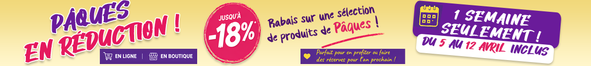 Pâques en réduction !